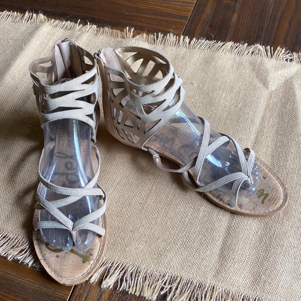 Tan Suede Gladiator Sandal 9